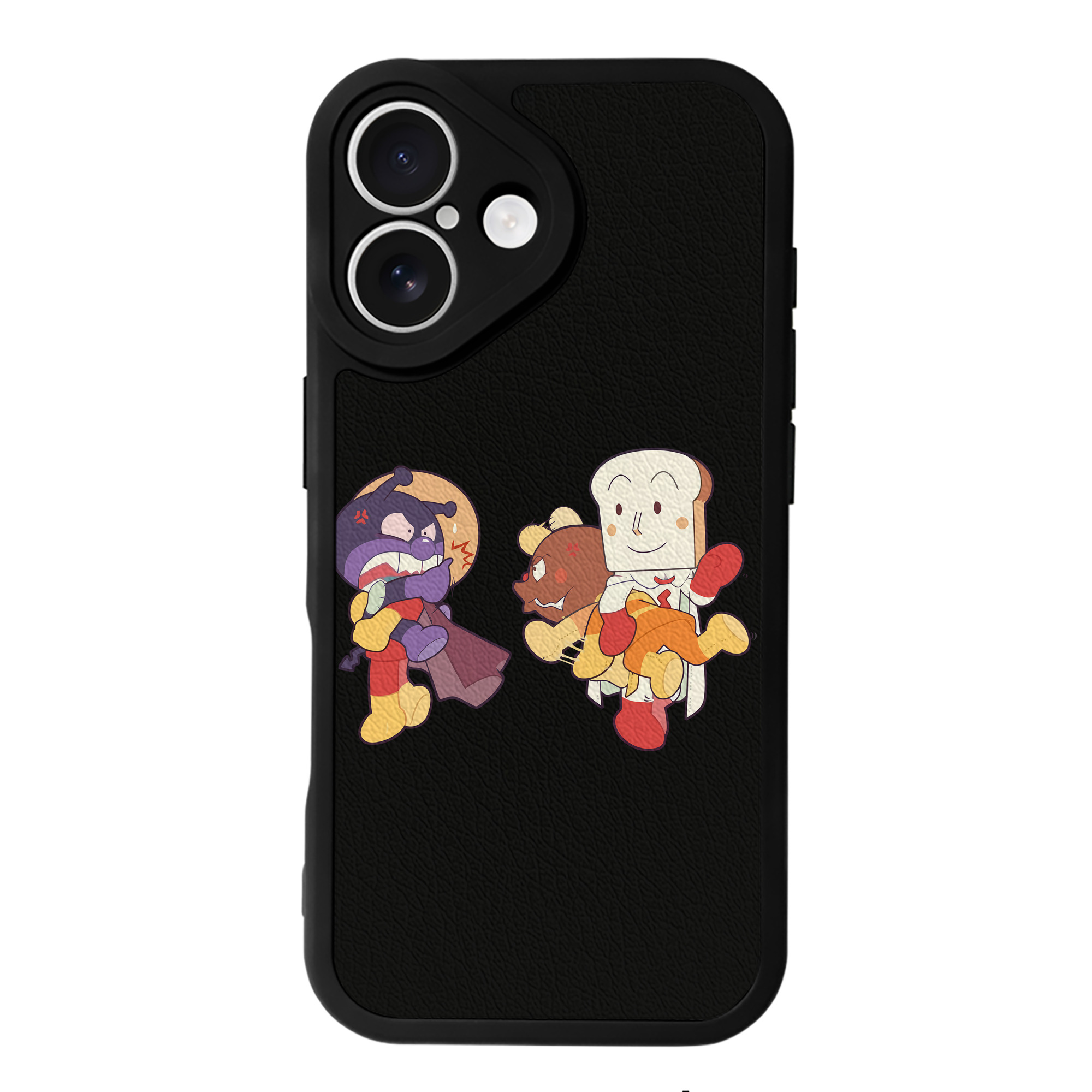 （画像用） アンパンマン Anpanman 【iPhone 16シリーズ対応】シリコンスマホケース（レザー調） 材質：シリコン